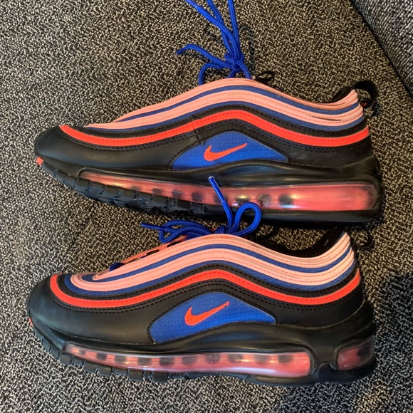(GS) Nike Air Max ‘97 in ‘Black/Multi’ - Picture 1 of 14